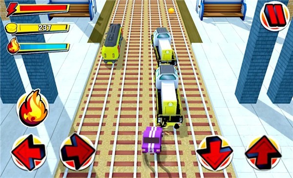 地铁卡通赛车
