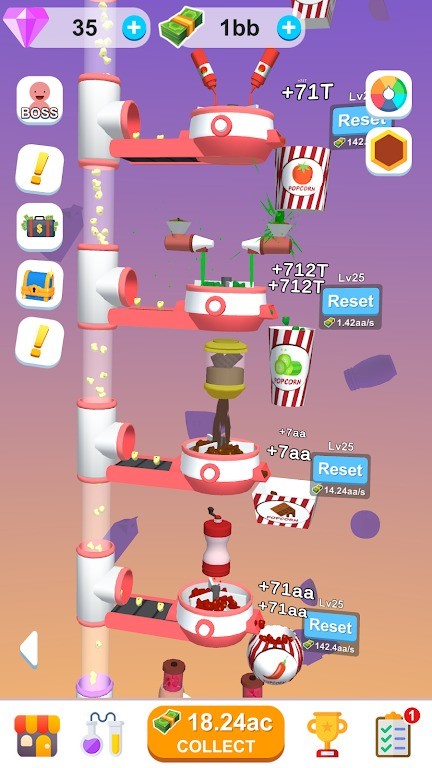 放置爆米花工厂