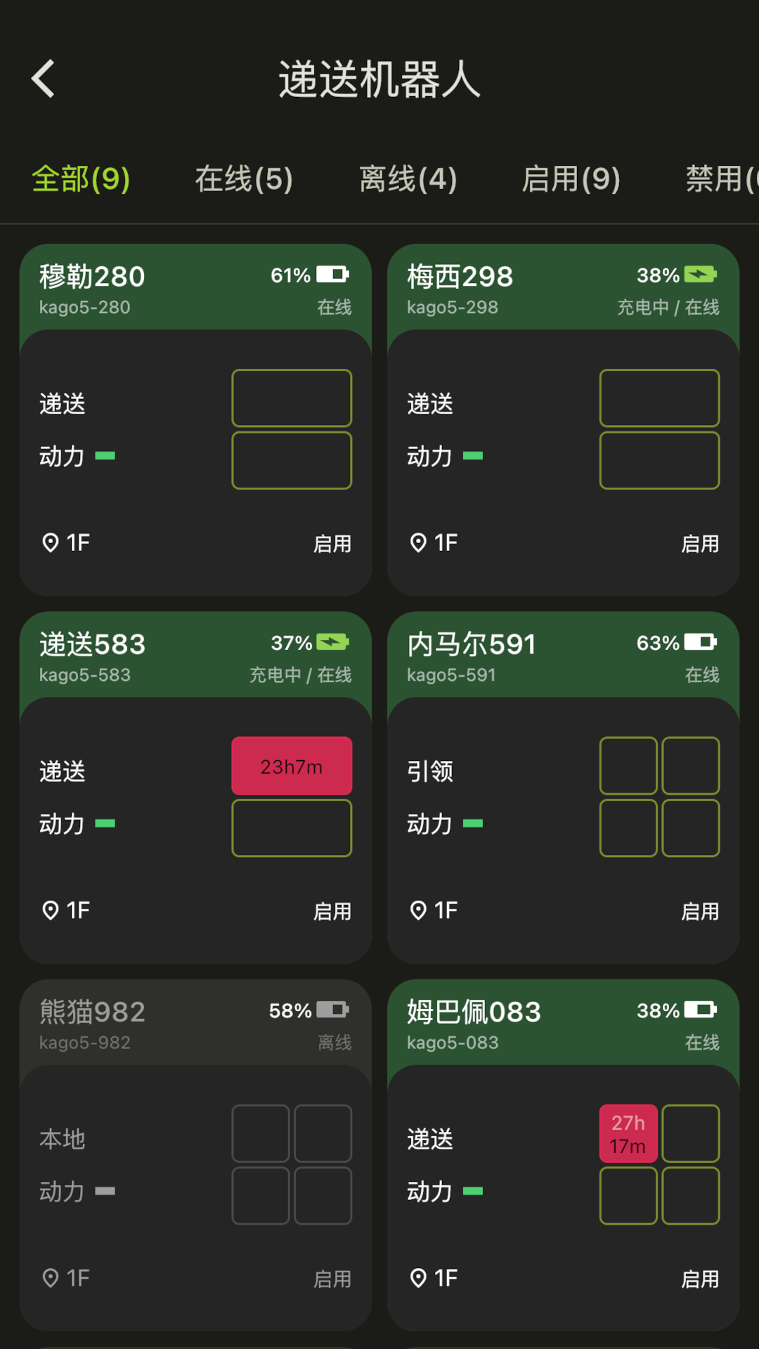 楼大大机器人管理
