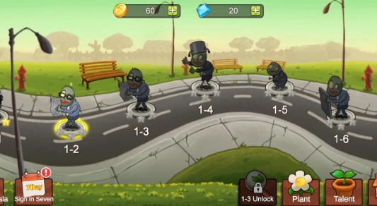 植物大战僵尸迷你版