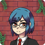 卡在墙上的少女