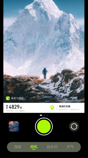 海拔与相机