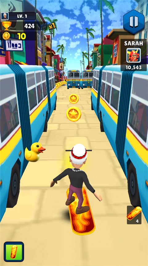 愤怒的老奶奶玩跑酷2