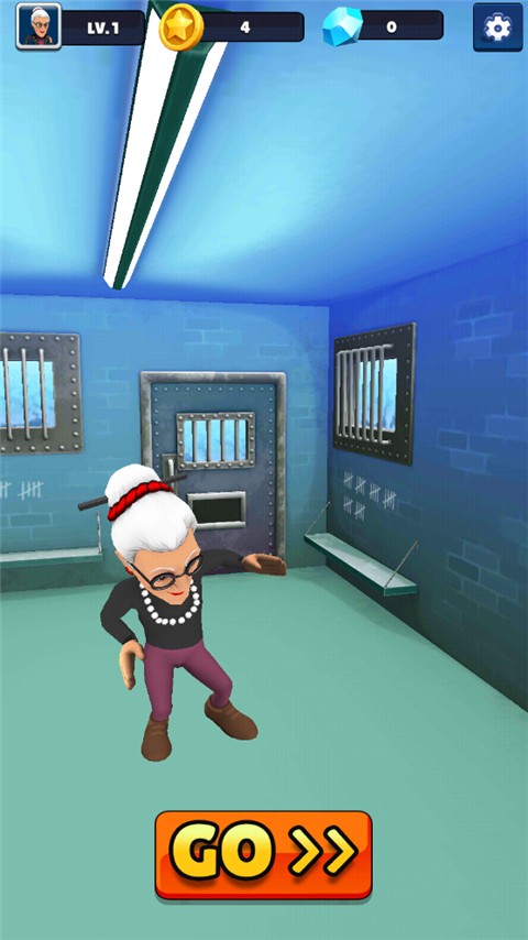 愤怒的老奶奶玩跑酷2