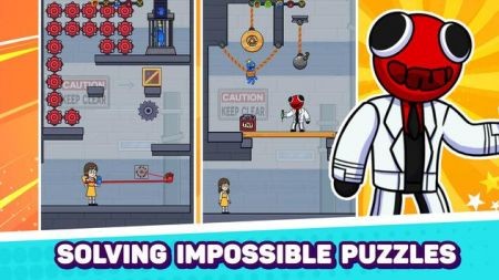 蓝色怪兽彩虹拉伸