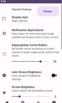 屏幕边缘通知Edge Notifications