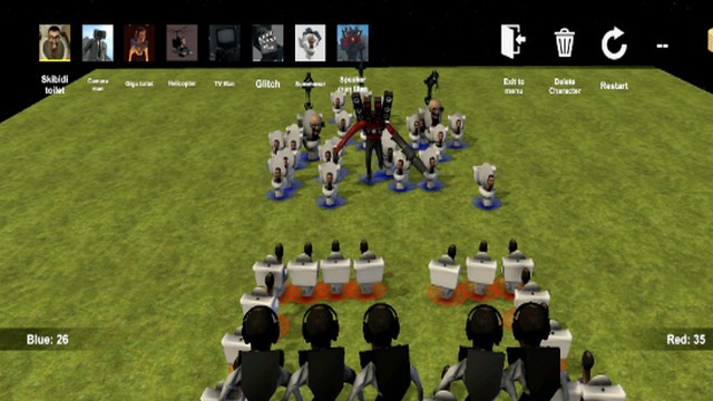 马桶人沙盒战争游戏